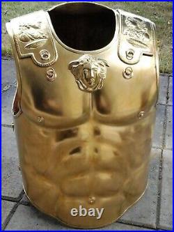 Medieval Roman Muscle Armor Cuirass Jacket Greek Knight 18 Gauge Steel Halloween