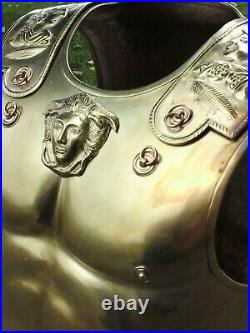 Medieval Roman Muscle Armor Cuirass Jacket Greek Knight 18 Gauge Steel Halloween