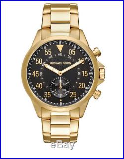 Michael Kors Access Men's Gage Hybrid Gold Tone Steel Smart Watch 45mm MKT4008