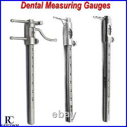 Micro Boley Gauge Dental VDO Ruler Gauge Orthodontic Teeth Size Measure CE