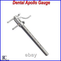 Micro Boley Gauge Dental VDO Ruler Gauge Orthodontic Teeth Size Measure CE