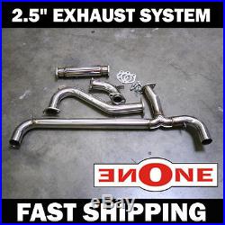 Mookeeh Fiero GT V6 Fully Polished SuS304 Stainless Steel Exhaust System NEW