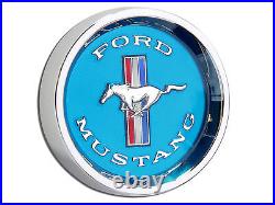 Mustang Styled Steel Wheel Rim BLUE Centre Cap Caps SET 1964 1965 1966 64 65 66