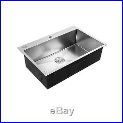 NEW 33 x 22 x 9 Stainless Steel Single Bowl 16 Gauge Kitchen Sink Undermount
