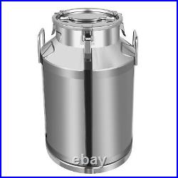 NEW 60L Stainless Steel Milk Can Made of Heavy-gauge for Heavy Restaurant Use US