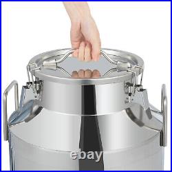 NEW 60L Stainless Steel Milk Can Made of Heavy-gauge for Heavy Restaurant Use US