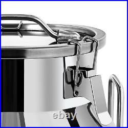 NEW 60L Stainless Steel Milk Can Made of Heavy-gauge for Heavy Restaurant Use US