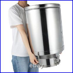 NEW 60L Stainless Steel Milk Can Made of Heavy-gauge for Heavy Restaurant Use US