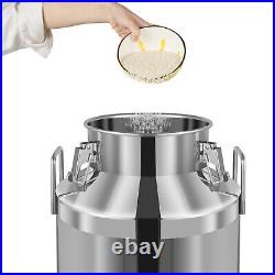 NEW 60L Stainless Steel Milk Can Made of Heavy-gauge for Heavy Restaurant Use US