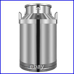 NEW 60L Stainless Steel Milk Can Made of Heavy-gauge for Heavy Restaurant Use US