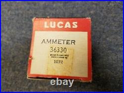 NOS BRAND NEW Lucas Amp Gauge 36330 Ammeter Original OEM RARE
