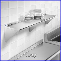 NSF Stainless Steel 14 x 72 Wall Shelf Commercial Kitchen Restaurant Shelving