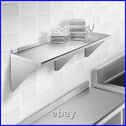 NSF Stainless Steel 18 x 60 Commercial Kitchen Wall Shelf Restaurant Shelving