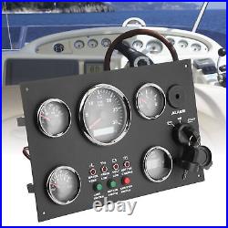 New 12V/24V Gauge Cluster Oil Pressure Level Water Temperature Voltage Display