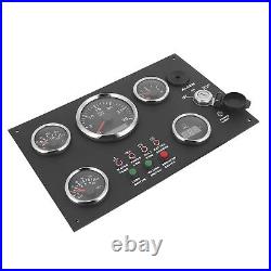 New 12V/24V Gauge Cluster Oil Pressure Level Water Temperature Voltage Display