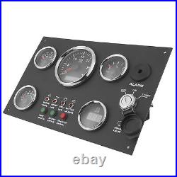 New 12V/24V Gauge Cluster Oil Pressure Level Water Temperature Voltage Display