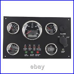 New 12V/24V Gauge Cluster Oil Pressure Level Water Temperature Voltage Display