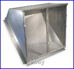 New Dayton Weatherhood 16D559 for 18 Fan Diameter 20 Gauge Galvanized Steel