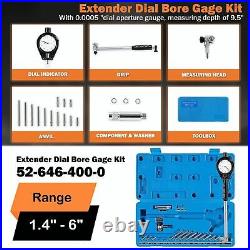 New Gauge Measurement Tool Extender Cylinder Dial Bore Gage Set 52-646-400-0