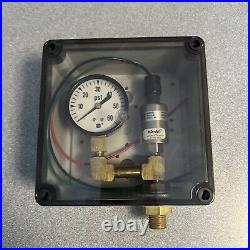 New! Kele PSS2-30 Pressure Transmitter Enclosed includes Gauge
