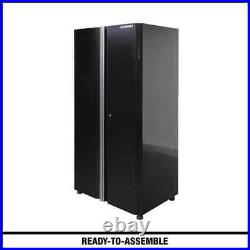 New Ready-to-Assemble 24-Gauge Steel Garage Gear Cabinet in Black 36.6 in. W x