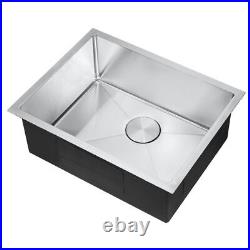 New Undermount Workstation Kitchen Sink 16 Gauge Single Bowl Stainless Steel