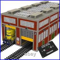 O Gauge Modern Engine House withMotorized Doors, Indoor/Outdoor Lighting