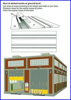 O Gauge Modern Engine House withMotorized Doors, Indoor/Outdoor Lighting