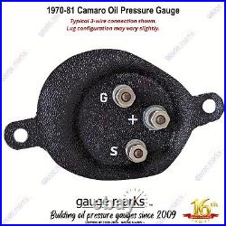 OIL PRESSURE GAUGE fits 70-78 CAMARO Gauge Cluster Replaces Clock Direct Fit