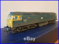 OO Gauge Bachmann 31-659 Class 47 47001 BR Blue Weathered Brand New in Box
