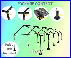 Odc 18x40' Canopy Tent Kit withTarp 1-3/8 No Poles/Legs Carport Boat RV Garage