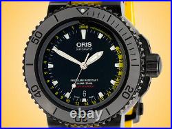 Oris Aquis Depth Gauge Automatic Black DLC-coated Stainless Steel Mens Watch