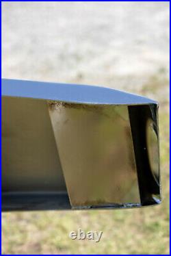 Peterbilt 352 / 359 Chrome Bumper Tapered 7 Gauge Steel, Backing Plates USA