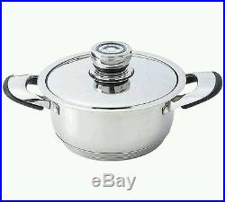 Pots And Pans Chef's Secret 12pc 9-Ply Heavy-Gauge Stainless Steel Cookware Set
