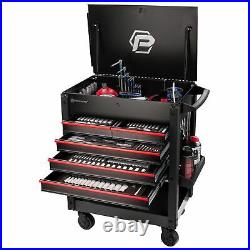 Powerbuilt 31 in. 5-Drawer Rolling Tool Box Cart 18 Gauge with 5 in. Casters