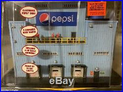 Pre-Built HO Scale Gauge Pepsi Bottling Plant, BRAND NEW IN BOX, well detailed