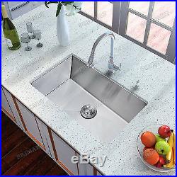 Primart 32 Inch 16 Gauge Single Bowl Undermount Stainless Steel Kitchen Sinks