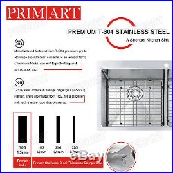 Primart 33X22 Inch 16 Gauge Top Mount Stainless Steel Double Kitchen Sink