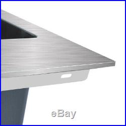 Primart 33x22 Inch 16 Gauge Single Bowl Stainless Steel Top mount Kitchen Sinks