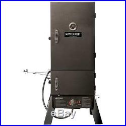 Propane Smoker 15400 BTU Dual Fuel Built-in Temperature Gauge 2-Door 4-Rack