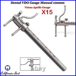 Prosthodontics VDO Ruler Manual Dental Venus Apollo Gauge Dentistry Instruments