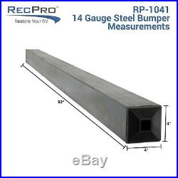 RV Bumper Bar Raw 14 Gauge Steel Standard 4 x 4 Rear Reinforcement Made in USA