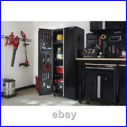 Ready-to-Assemble 24-Gauge Steel Freestanding Garage Cabinet In Black