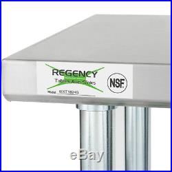 Regency 18 x 60 Stainless Steel Work Prep Table Commercial Restaurant 18 Gauge