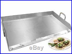 Restaurant Style Heavy Gauge Stainless Steel Plancha Rectangular Griddle Comal