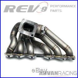 Rev9 HP-MF-2JZ-T4-11G T4 Turbo Manifold Stainless Steel T304 11 Gauge Pipe 2J