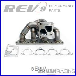 Rev9(HP-MF-EVO7-OE-11G) Turbo Manifold Stainless Steel T304 11 Gauge Pipe