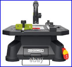 Rockwell Portable Table Saw 5.5 Amp Centered Blade Adjustable Miter Gauge Corded
