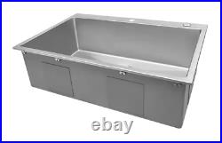 Ruvati RVH8005 33 x 22 Drop-in Tight Radius 16 Gauge Topmount Kitchen Sink