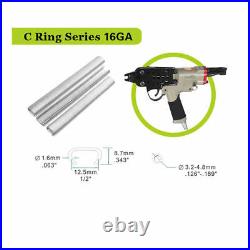 SC760B Pneumatic hog ring gun. Uses 1/2 C ring 16 Gauge, UPC901424
